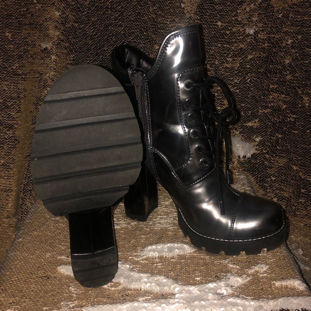 GUESS® Roxey Combat Bootie -Silver - Picture 4 of 4